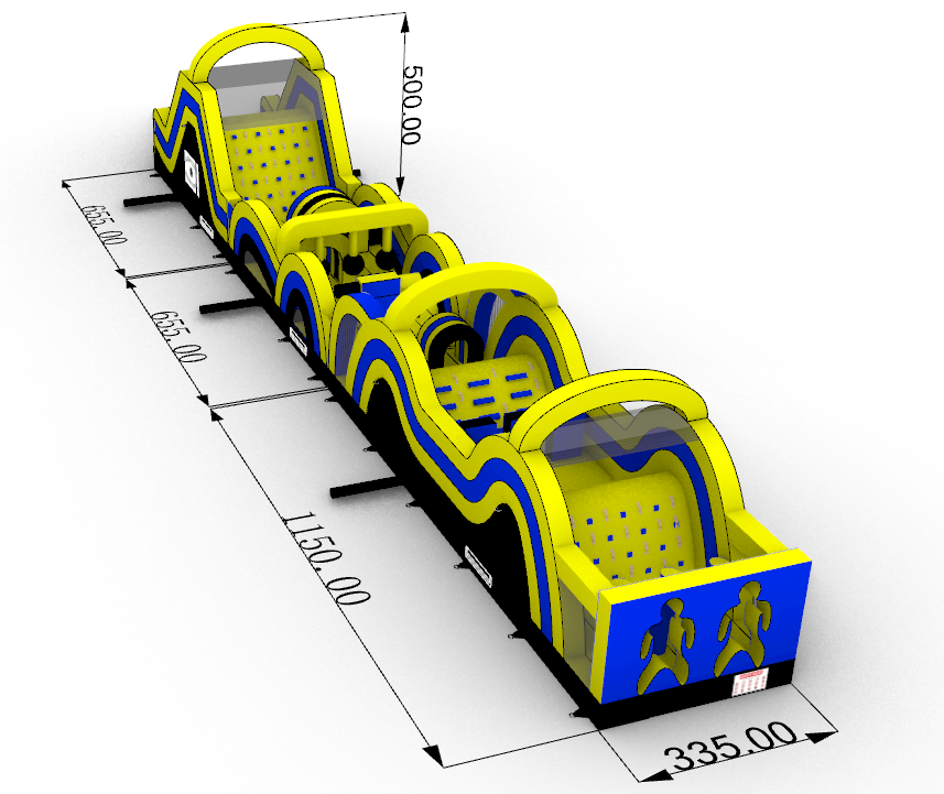 100ft Inflatable Obstacle Course
