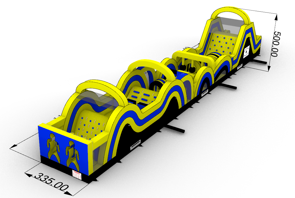 100ft Inflatable Obstacle Course