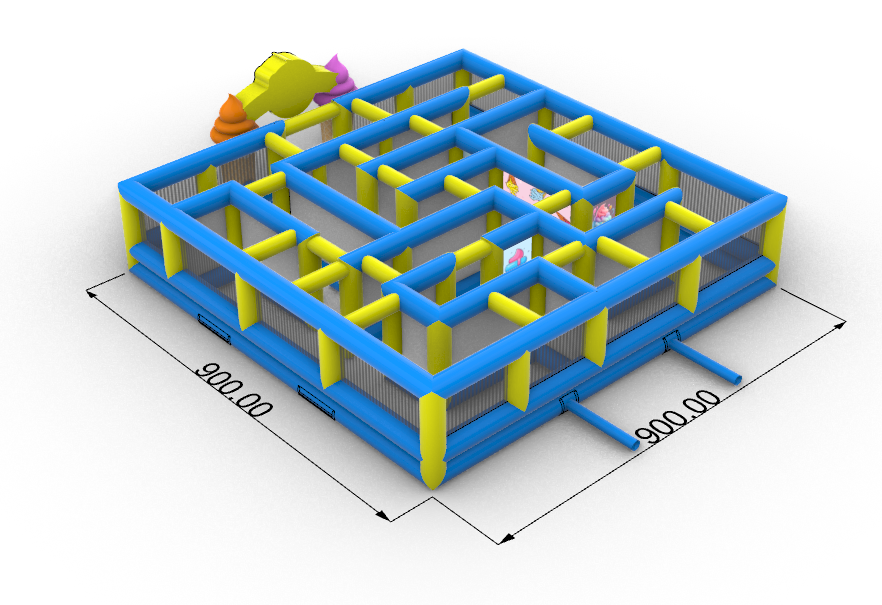 Inflatable Ice Cream Maze For Sale