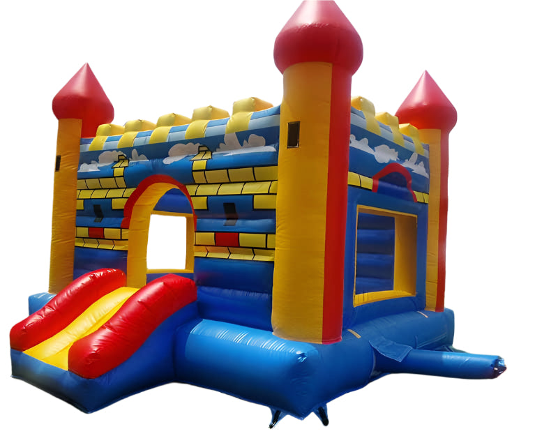 Castle Bounce House With Basketball Hoop and Slide