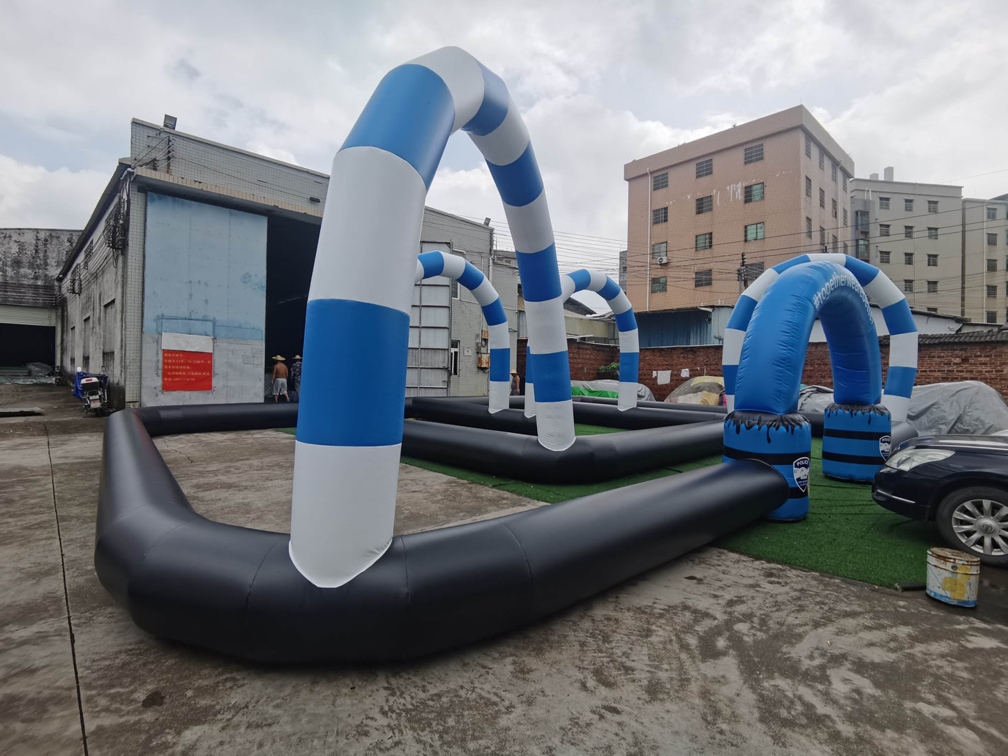 Custom Inflatable Race Track For Fort Morgan Police Department