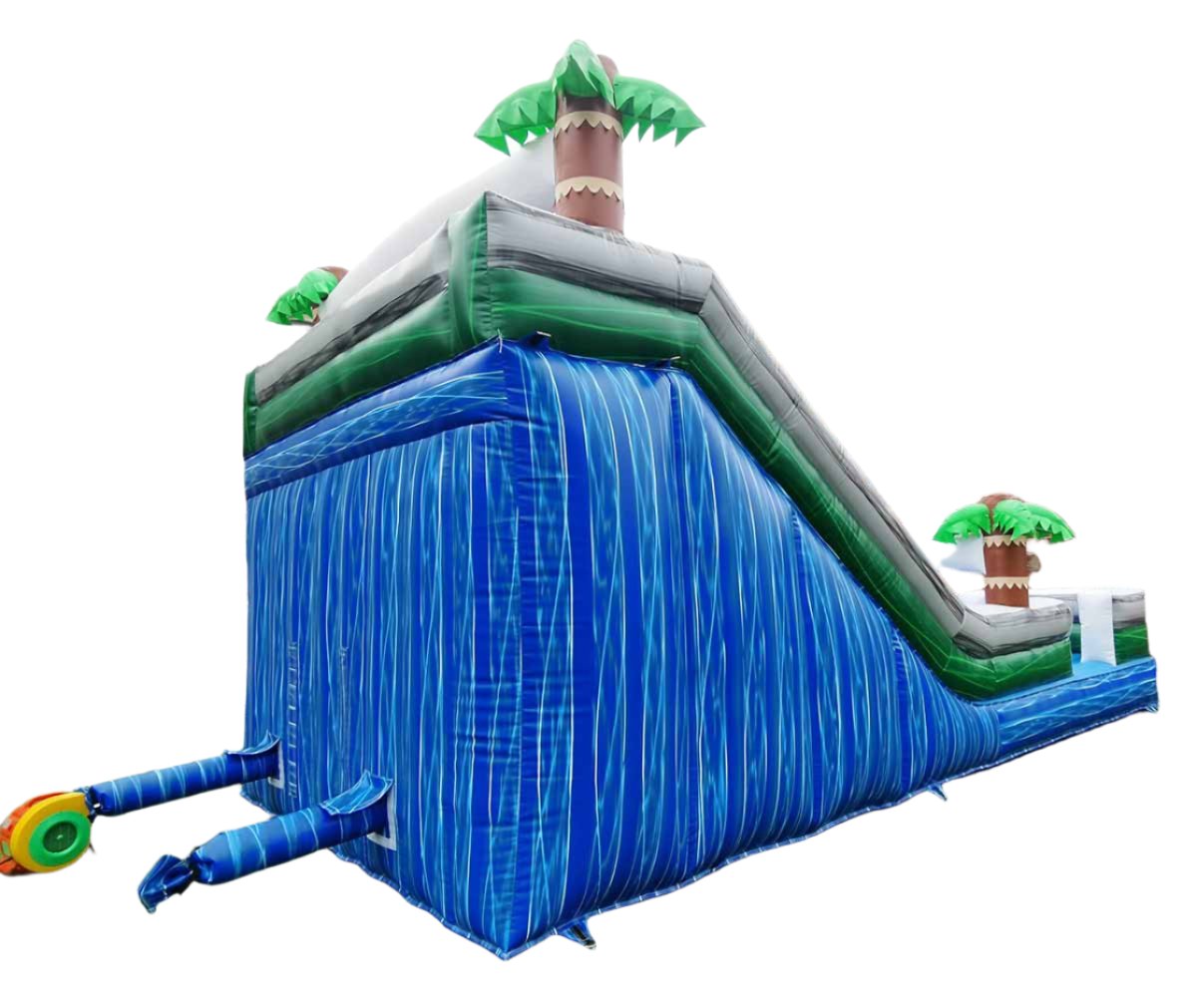 Tropical Jungle Double Lane Inflatable Waterslide