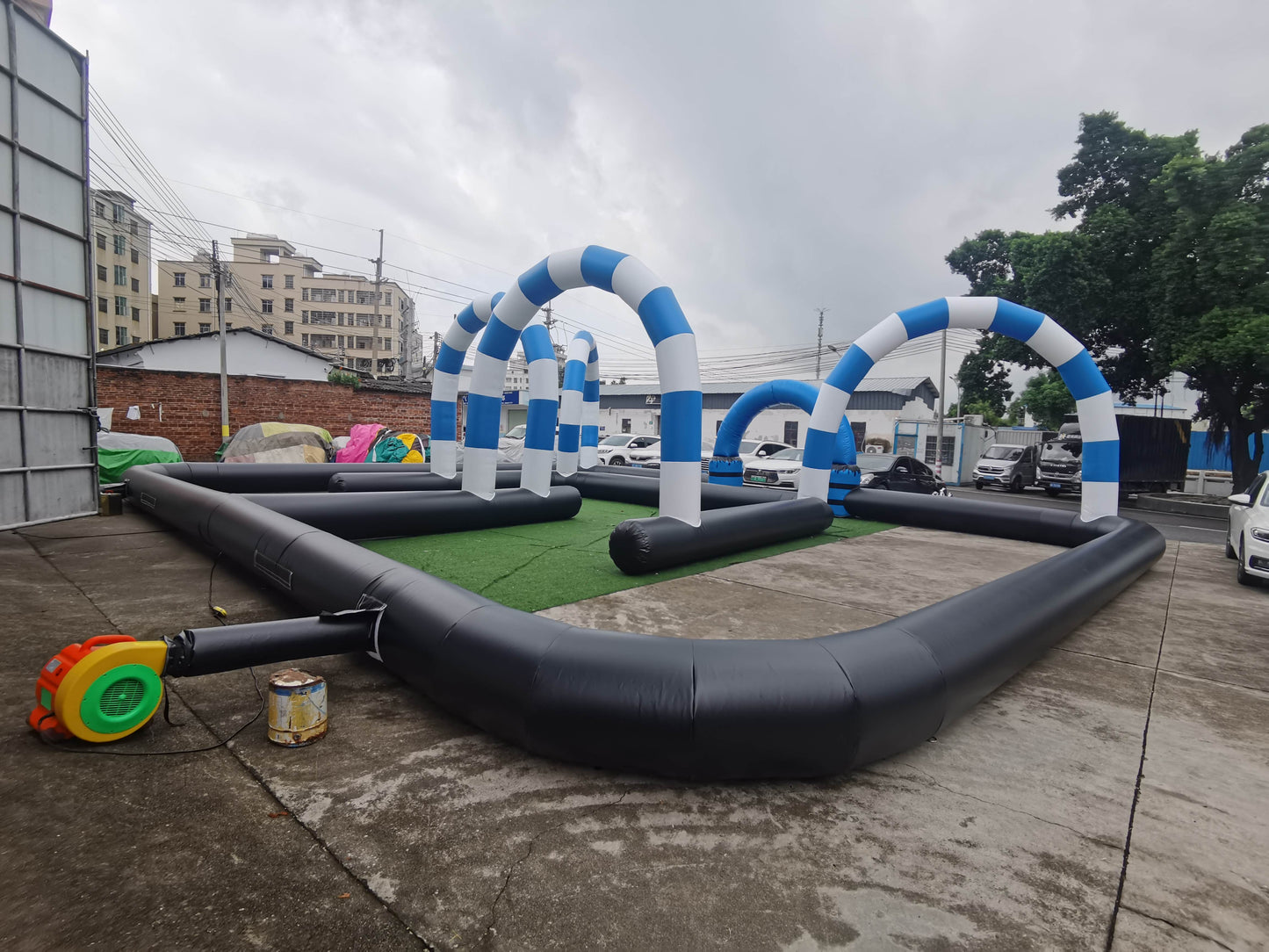 Custom Inflatable Race Track For Fort Morgan Police Department