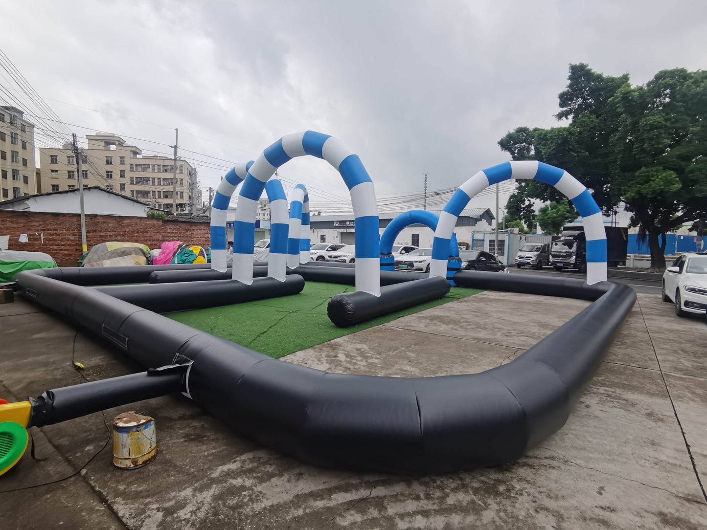 Custom Inflatable Race Track For Fort Morgan Police Department