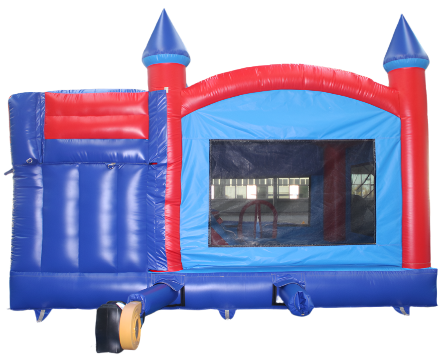 Combo Bounce House With Curved Slide