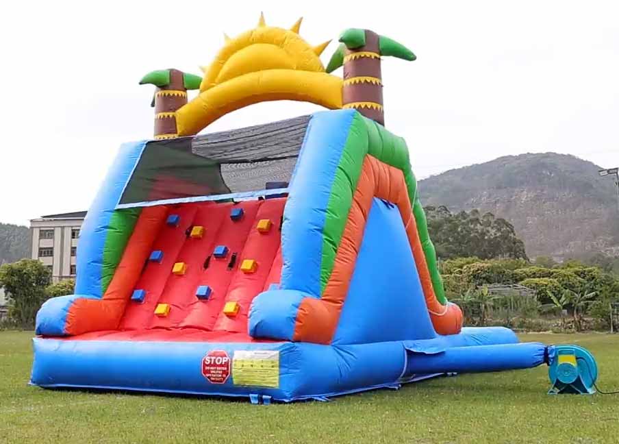 Inflatable Sun Double Slide With Pool - Wet/Dry