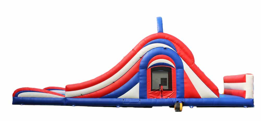 3 Lane Water Slide Bounce House Combo