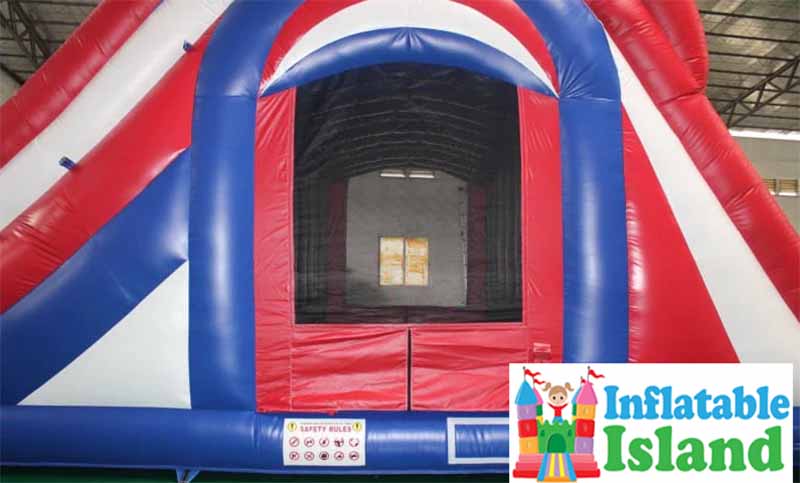 American Racers Water Slide Bounce House Combo
