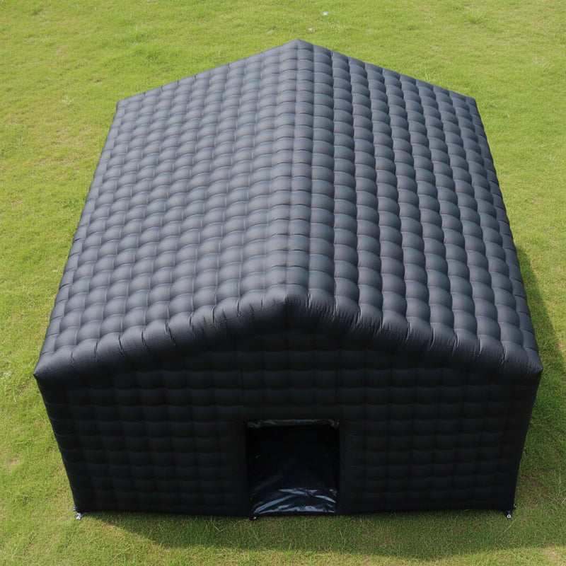 black-inflatable-nightclub-pitched-roof top view