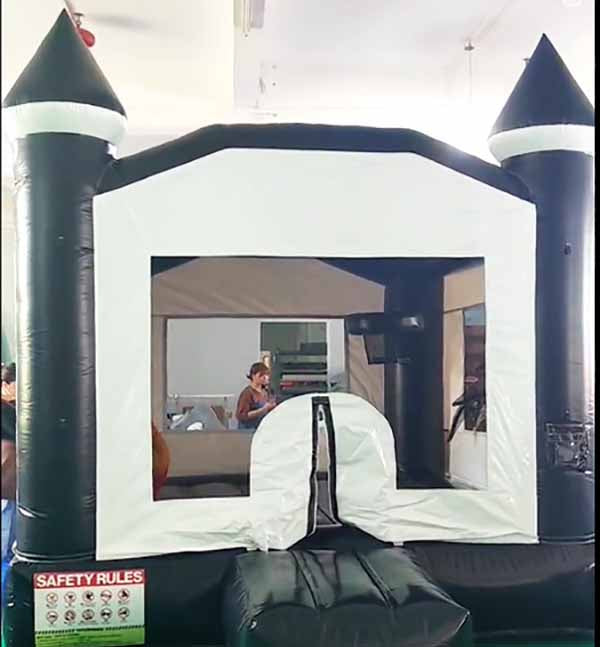 Black White Bounce House