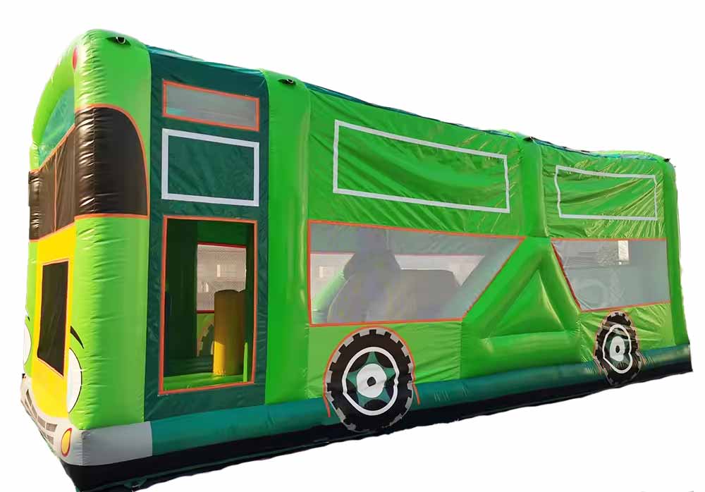 School Bus Bounce House Side