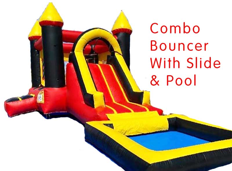 Combo Bouncer With Slide and Pool