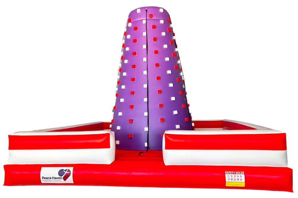 custom inflatable climbing wall