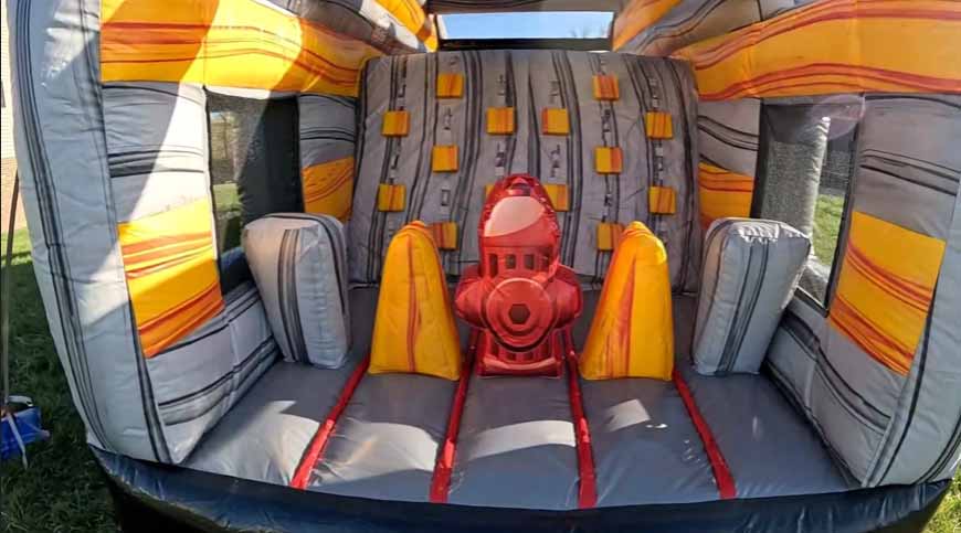Inflatable Fire Truck Obstacle Course