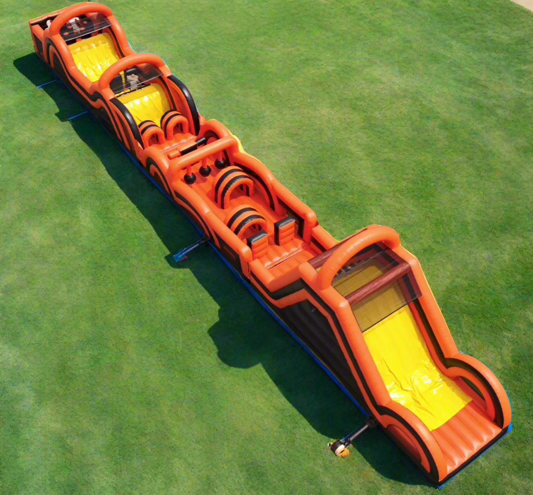inflatable 100ft obstacle course