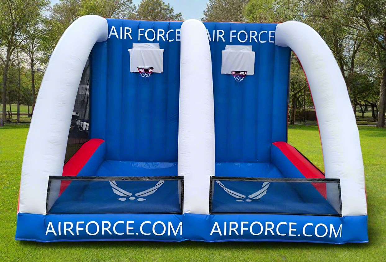 2 player inflatable basketball game