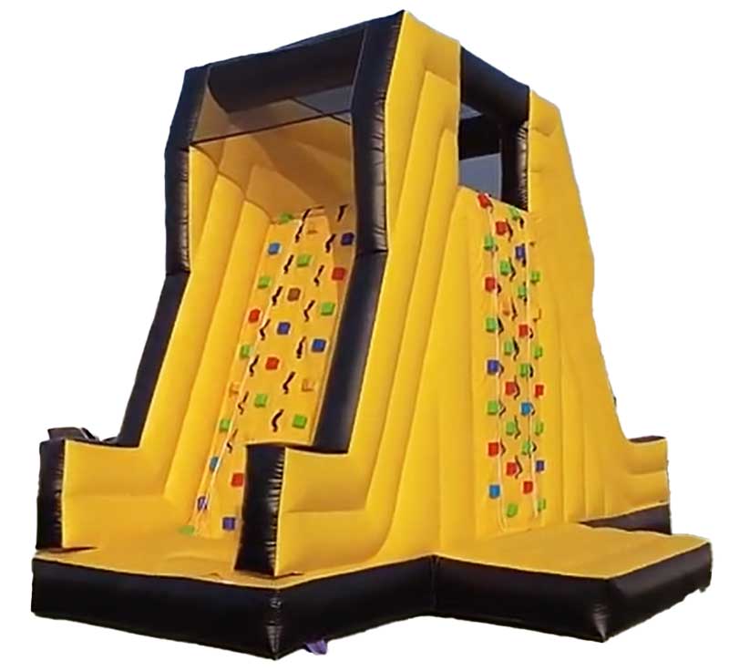 Inflatable Climbing Wall With Slide Inflatableisland co inflatable-climbing-wall-with-slide-inflatableisland-co