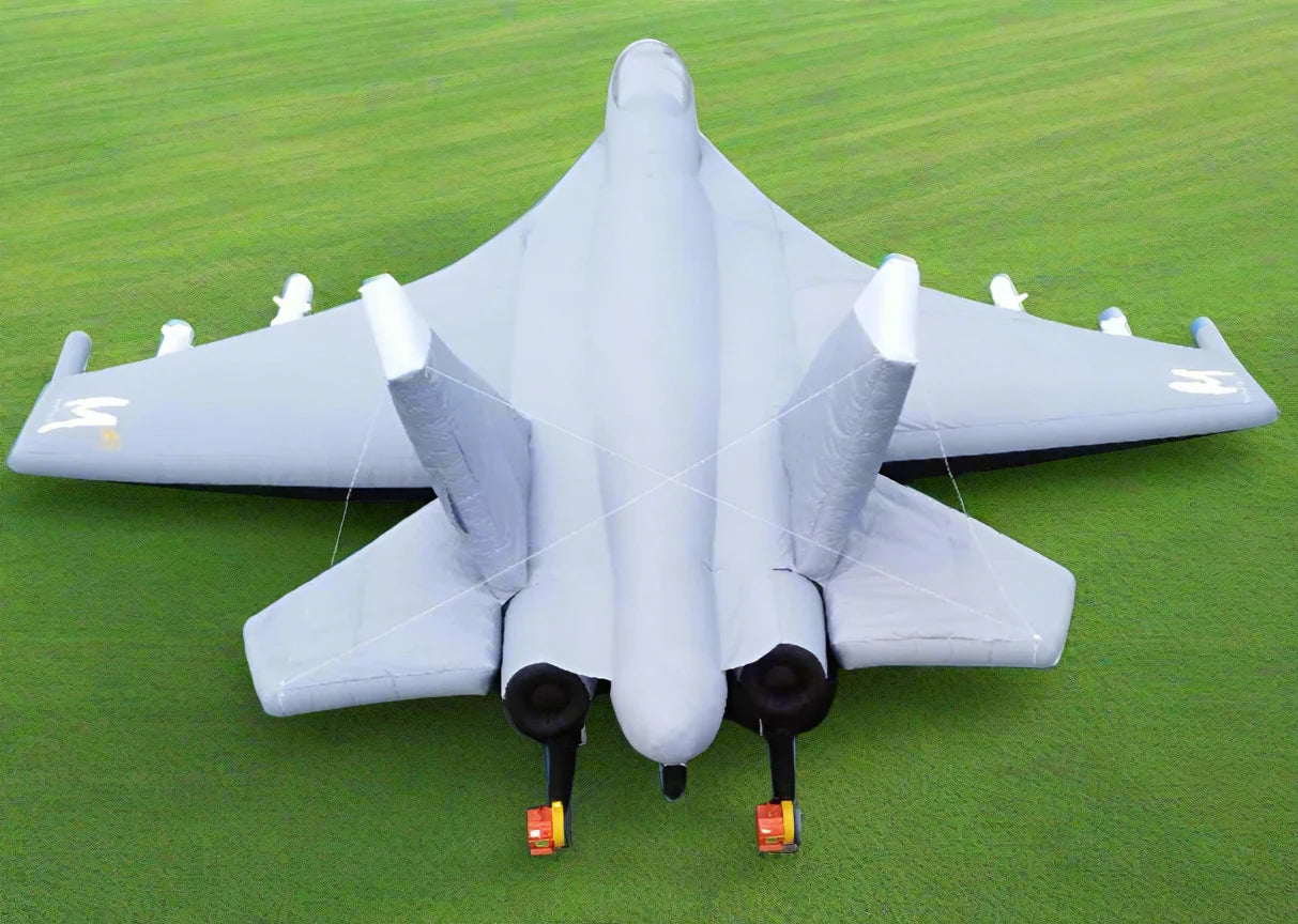 inflatable fighter jet