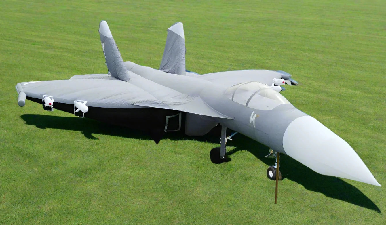 inflatable fighter jet