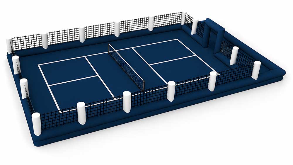 Inflatable Floating Pickleball Court With Netting Walls For Sale