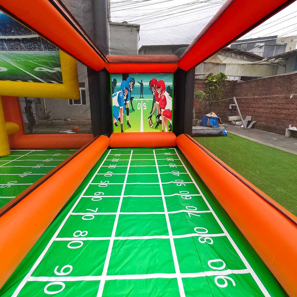 Inflatable Football Field Goal + Football Toss Combo
