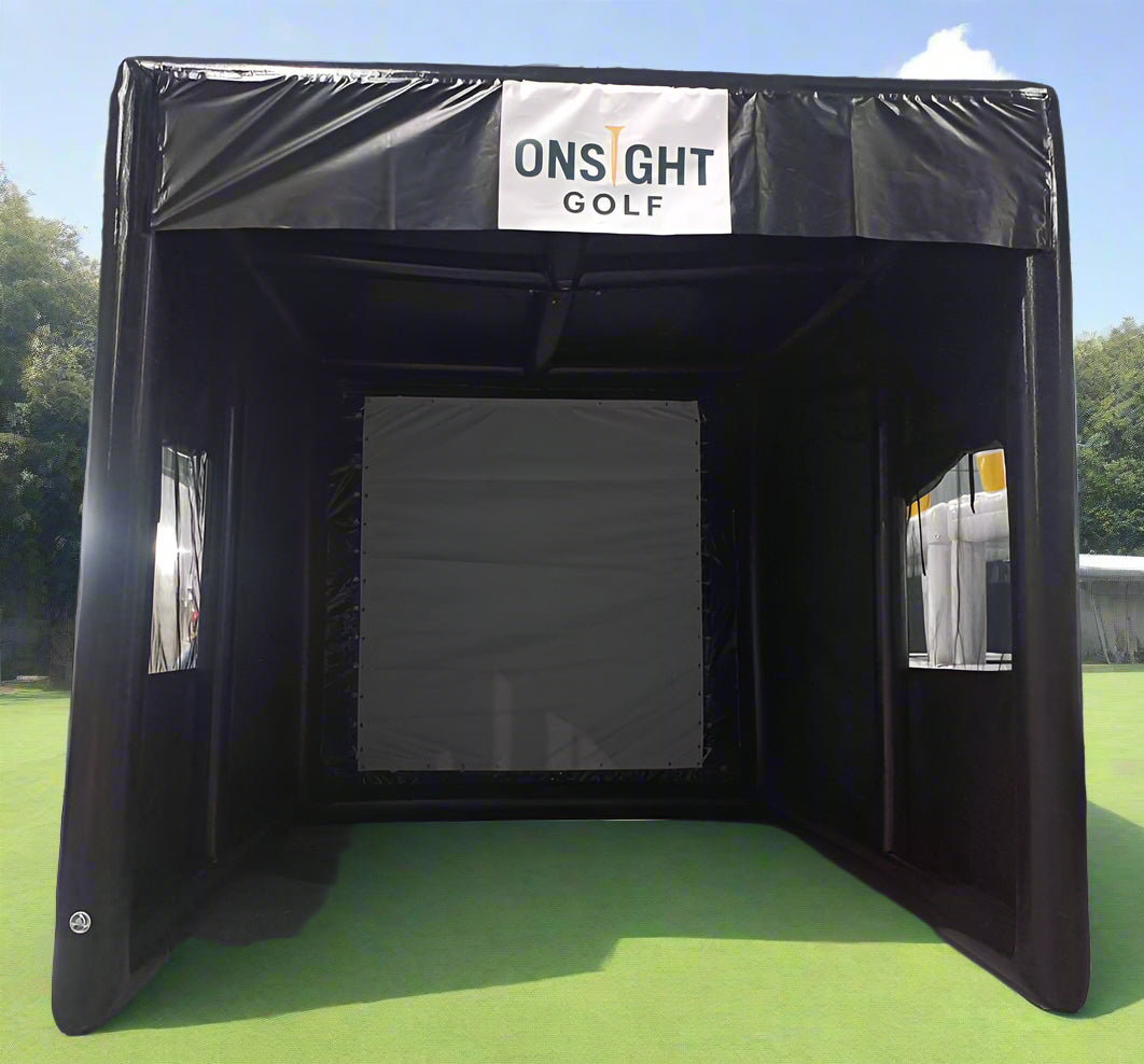 Inflatable Golf Enclosure With Impact Screen