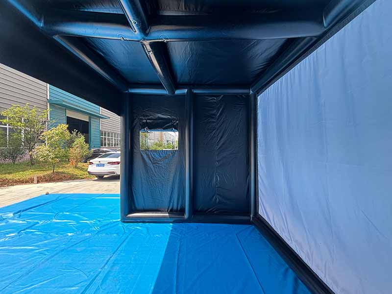 Inflatable Golf Enclosure With Impact Screen Inside