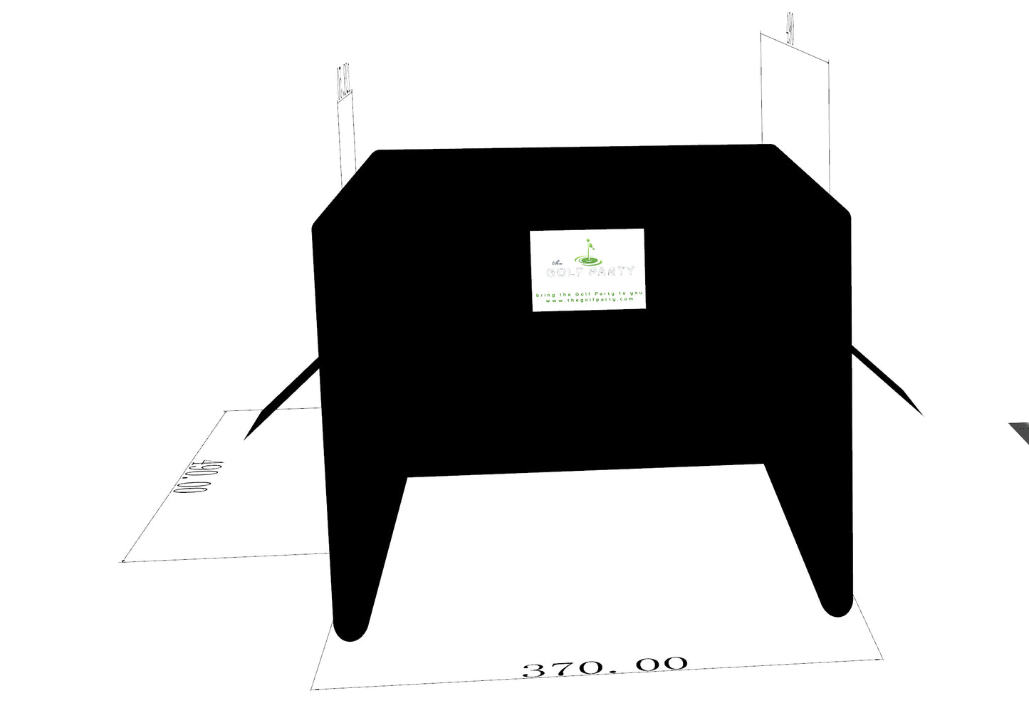 Inflatable Golf Enclosure With Impact Screen