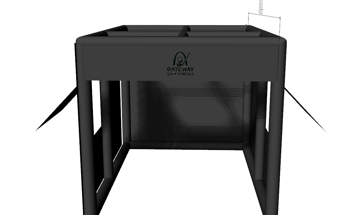 Inflatable Golf Enclosure With Impact Screen