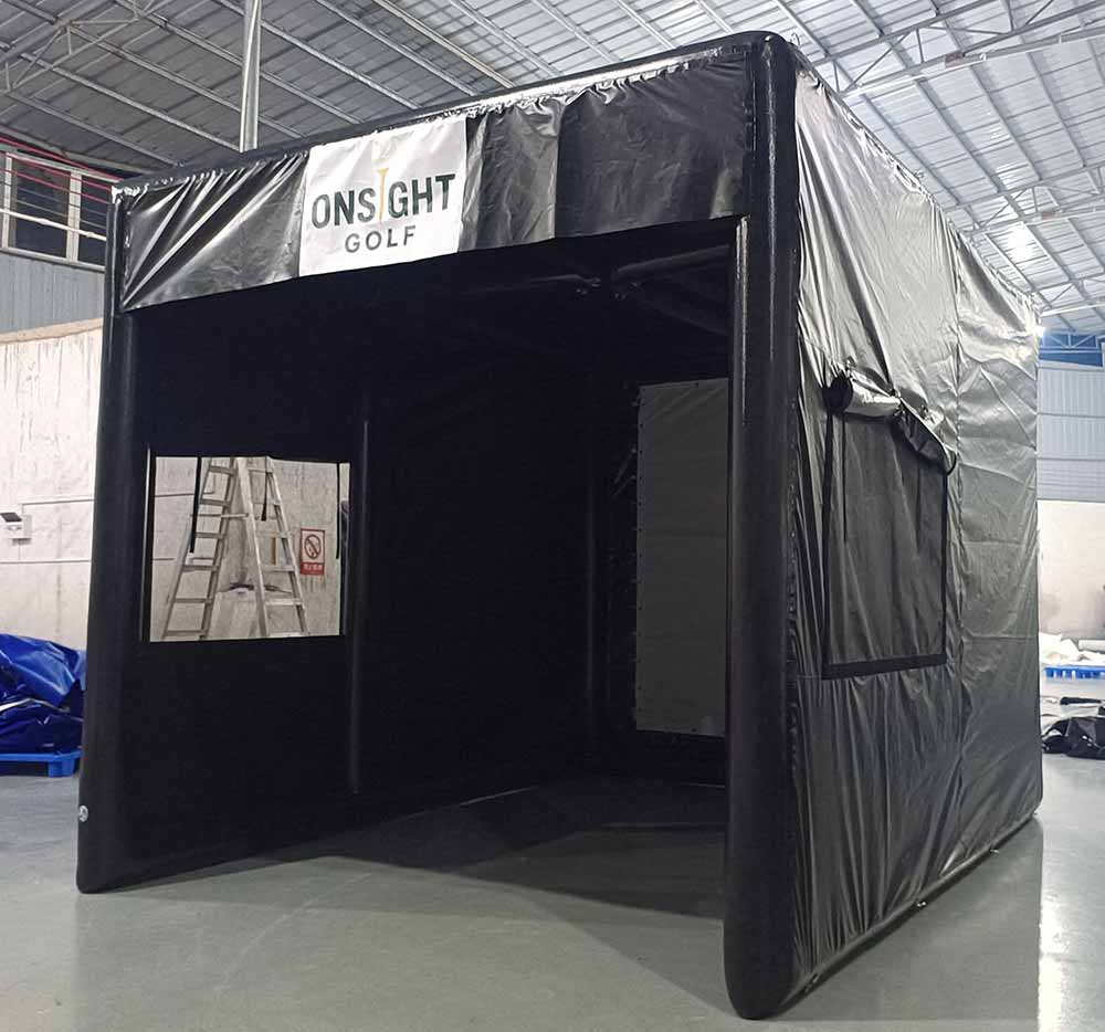 Inflatable Golf Enclosure With Impact Screen