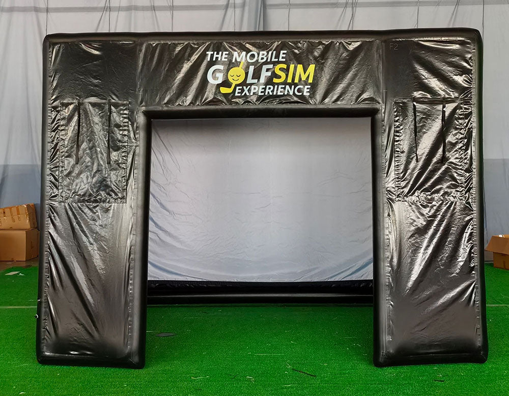 Inflatable Golf Enclosure With Impact Screen