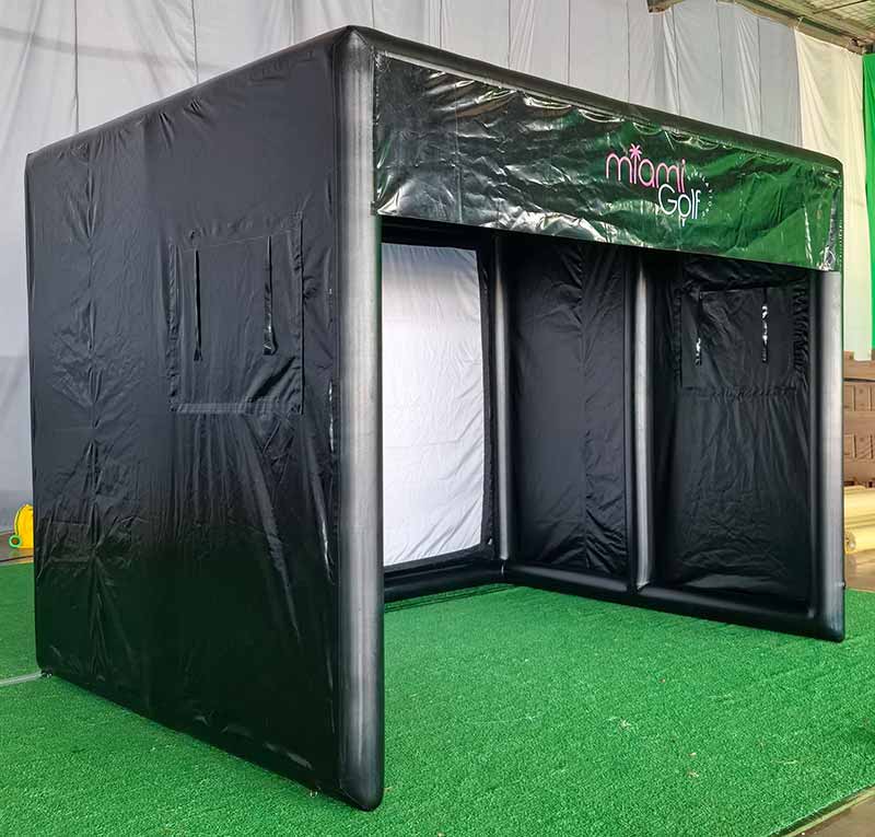 Inflatable Golf Enclosure With Impact Screen