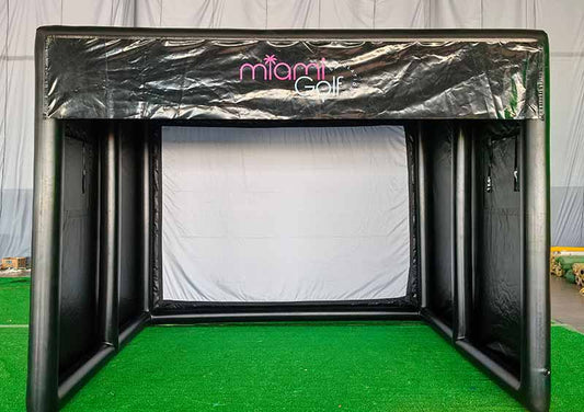Inflatable Golf Enclosure With Impact Screen