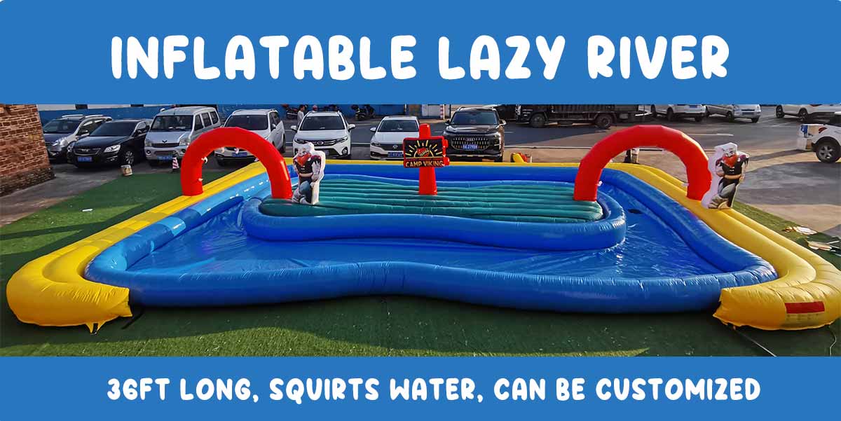 Inflatable store lazy river