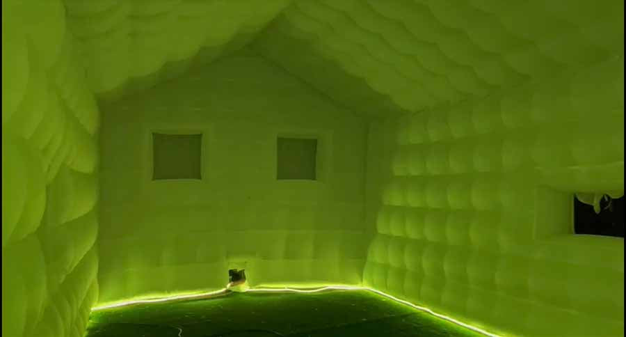 Custom Inflatable Nightclub Inside Laser Light Windows