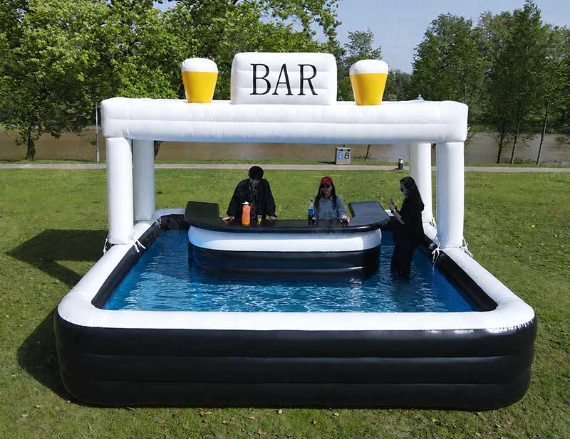Inflatable Pool With Bar