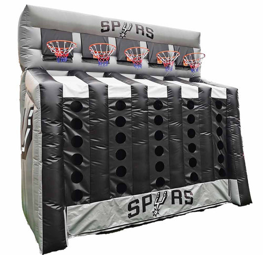 5 Hoop Inflatable Basketball Game Connect 4