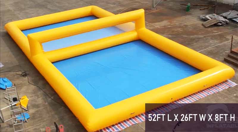 NEW 30FT Giant Inflatable Volleyball Court Inflatable Beach Net for Sport  Game