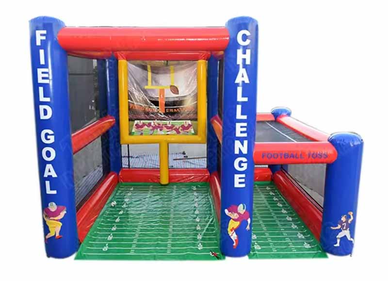 Inflatable Football Field Goal Football Toss Combo