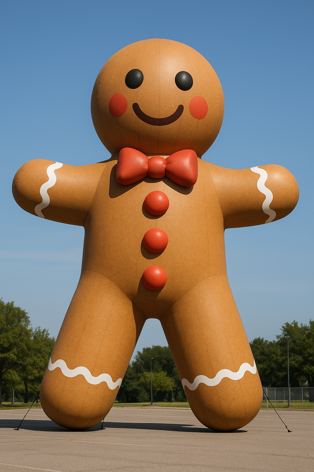 large inflatable gingerbread man