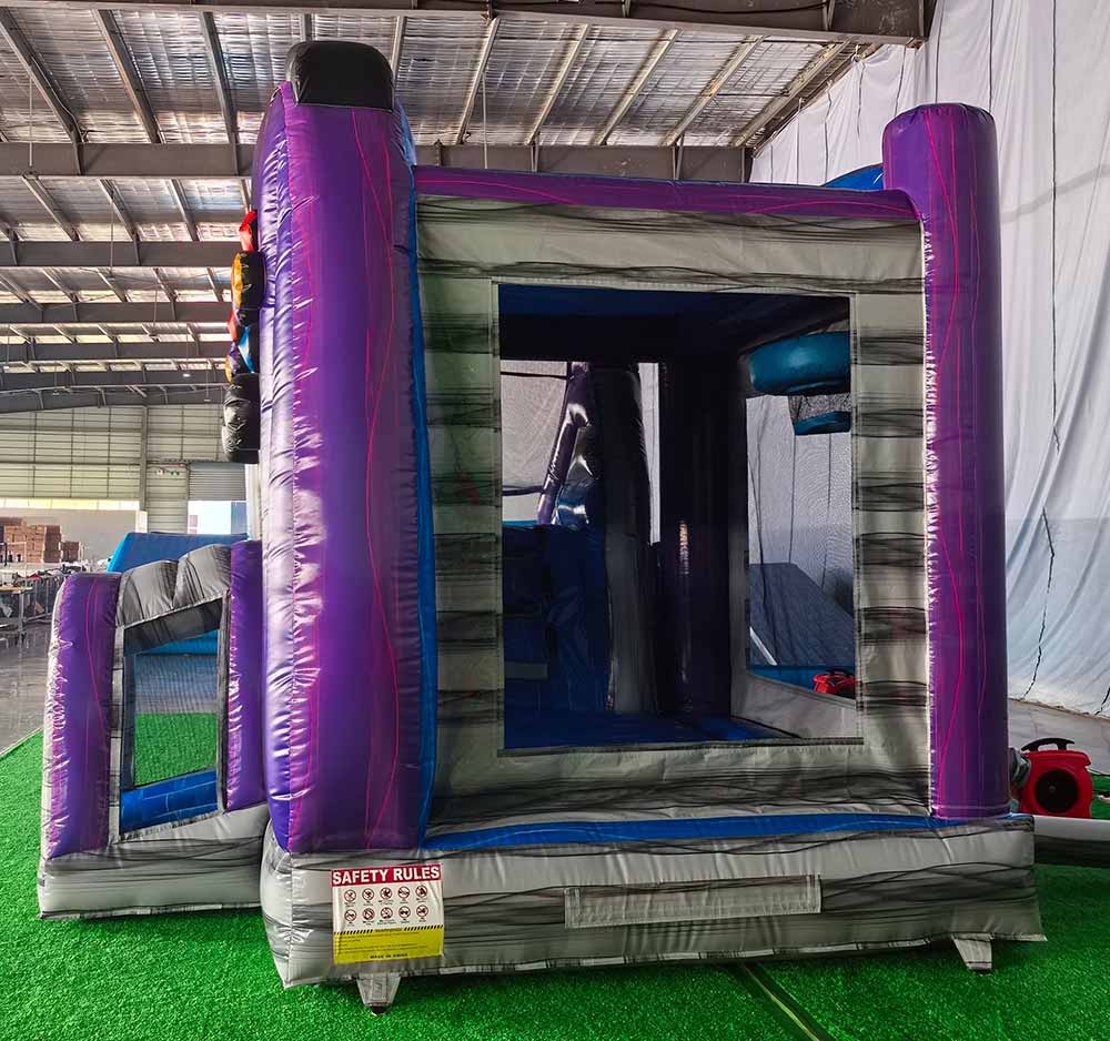 Level Up Gamer Bounce House With Slide