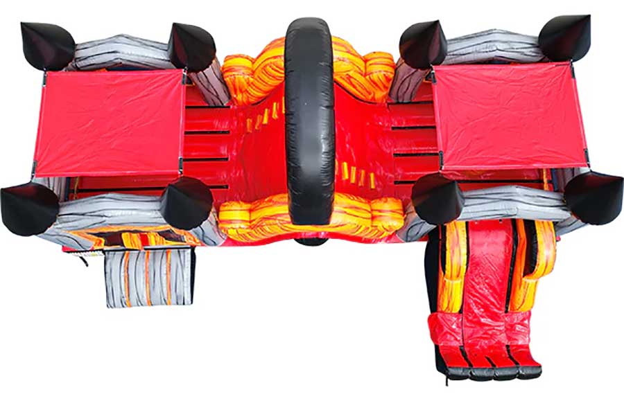 Obstacle Course Bounce House Combo Top View