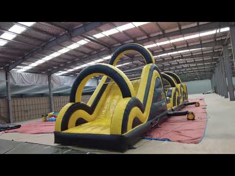 Army Inflatable Obstacle Course Interactive Challenge video