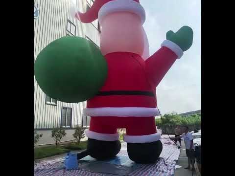 Giant Inflatable Santa Video
