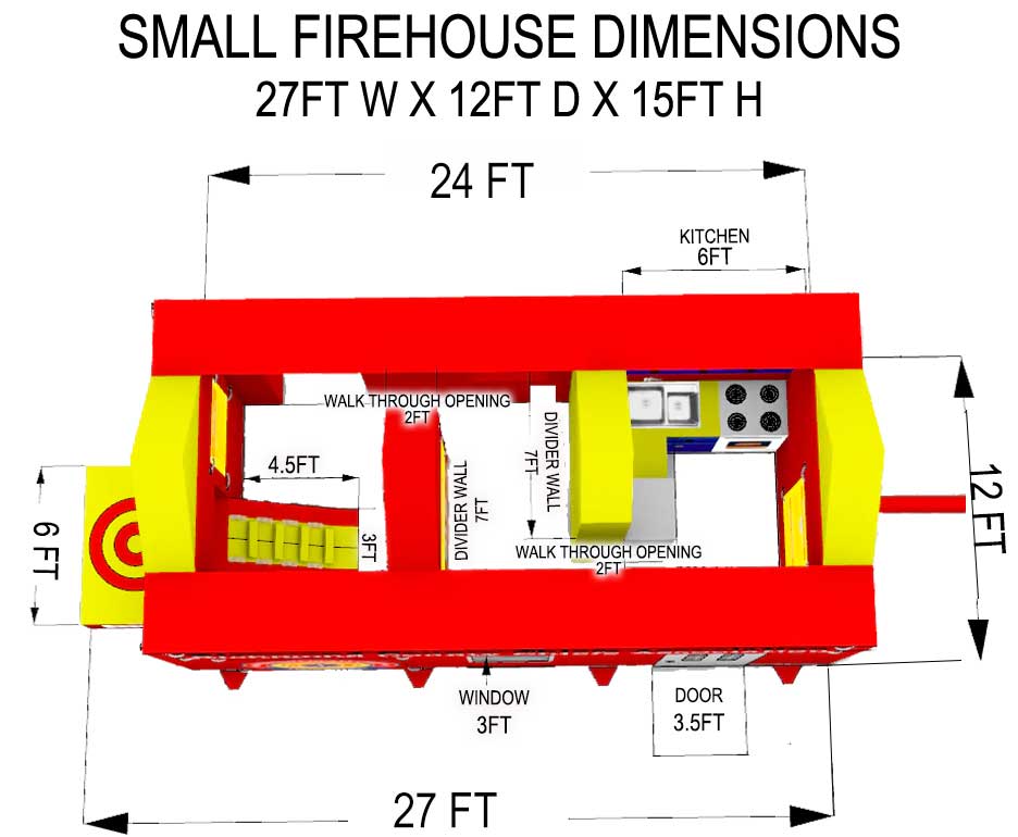 Inflatable Fire Education House
