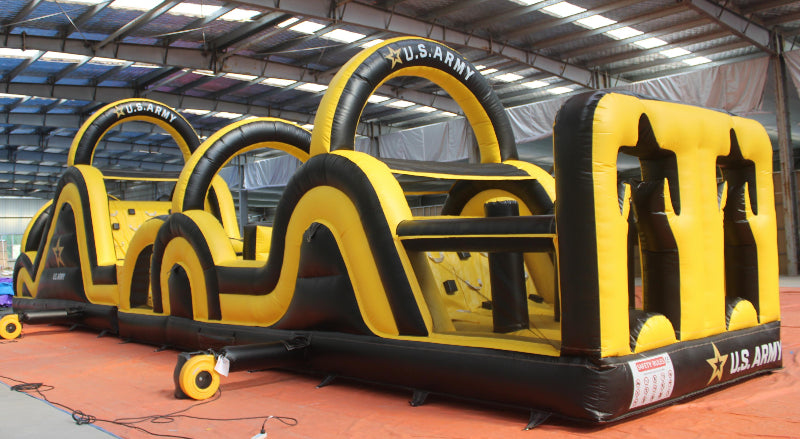 us-army-inflatable-obstacle-course side front view