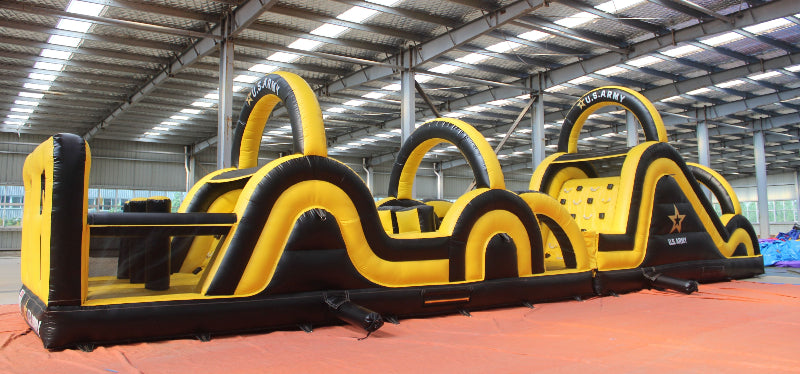 us-army-inflatable-obstacle-course side view