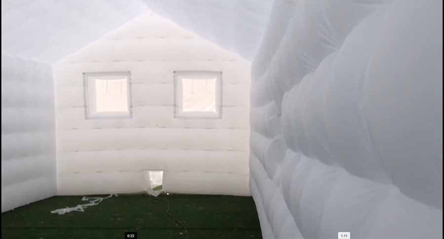 Inflatable Nightclub With Pitched Roof