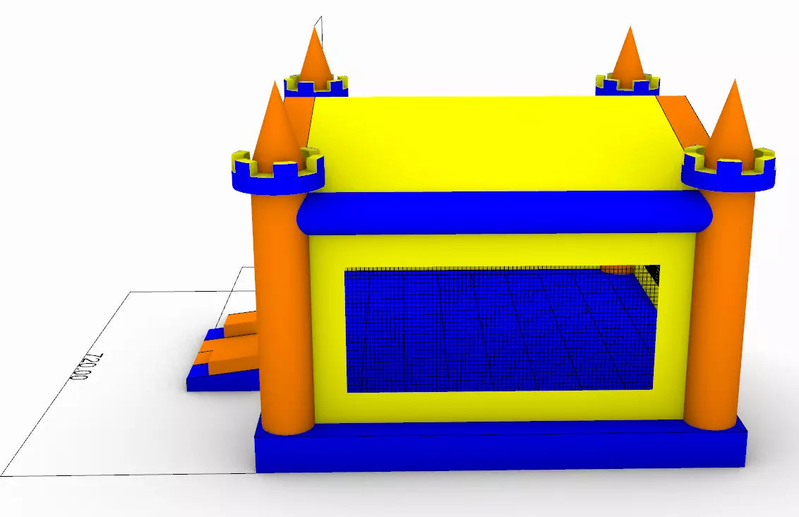Large 24ft Bounce House - Fits 12 to 15 Jumpers