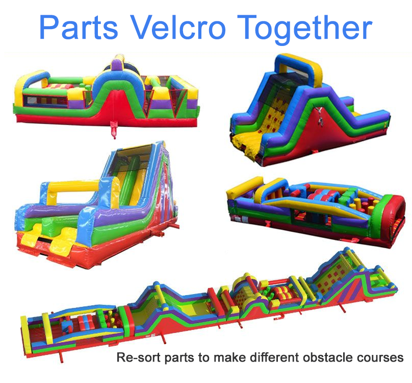 Huge 193ft Inflatable Obstacle Course